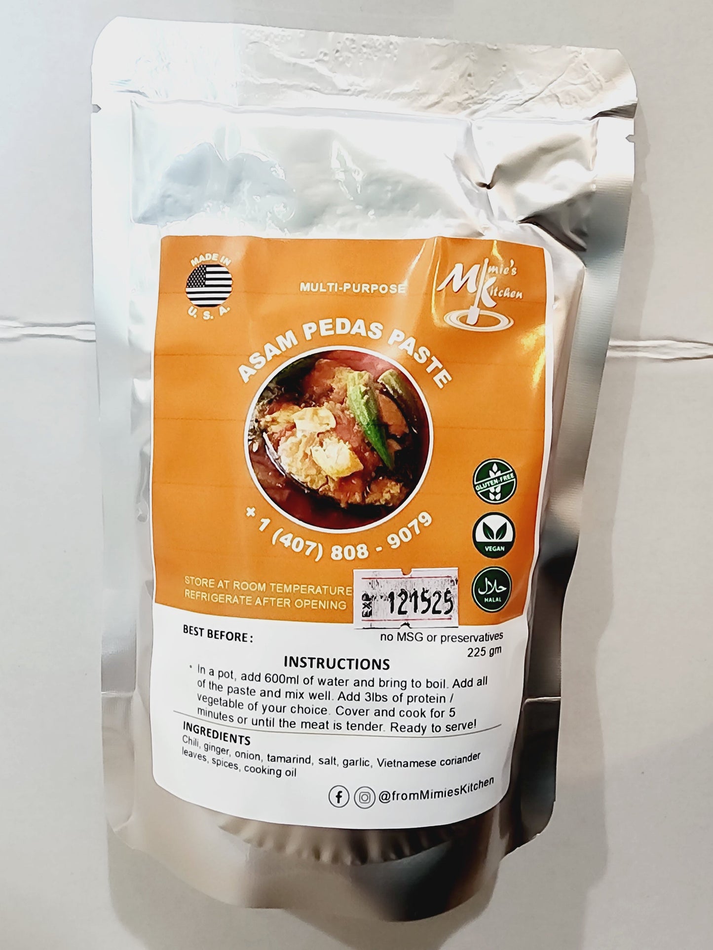 Asam Pedas Paste - 225grms